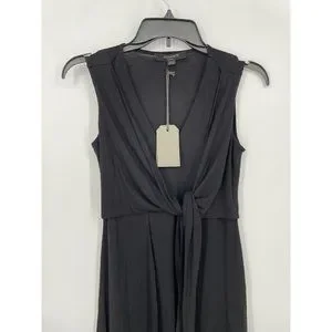 All Saints | Dresses | All Saints Womens Size Xs Black Jayda Jersey Dress  Short Tie Waist Nwt 6 | Poshmark
